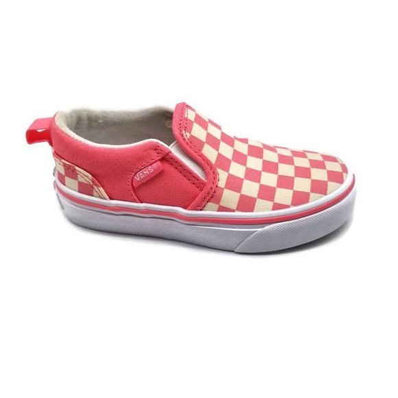 Vans Other - Vans Asher Strawberry Checkerboard Girls Size 11
